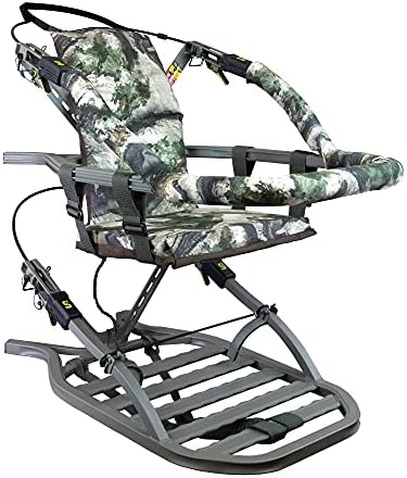 Summit Viper SD Climbing Treestand �� Lightweight Aluminum, Foam Padded Seat, 300 lbs Capacity, Includes Safety Harness