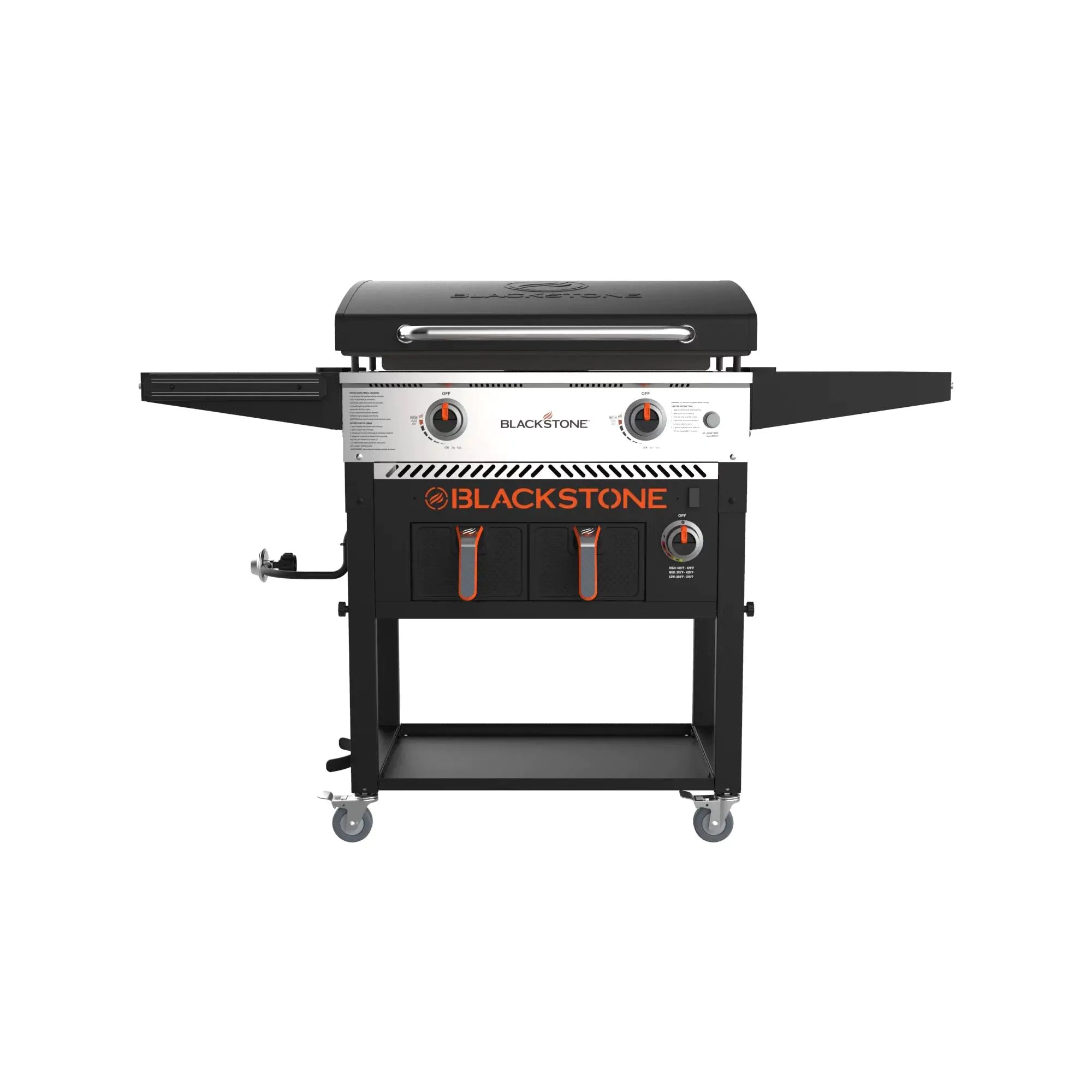 Clearance Sale,Blackstone 2-Burner 28" Griddle with Electric Air Fryer and Hood