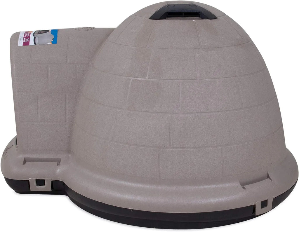 Petmate Indigo Dog House (Igloo Dog House, Made in USA with 90% Recycled Materials, All Weather Protection Pet Shelter) for XL Dogs 90 to 125 pounds, Made in USA